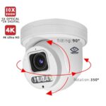 GVT – 5MP PTZ 10x MotoDome w/mic/speaker/sd card color 27/7